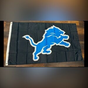 Detroit lions flag new large in package lions banner  3 by 5 feet double sided